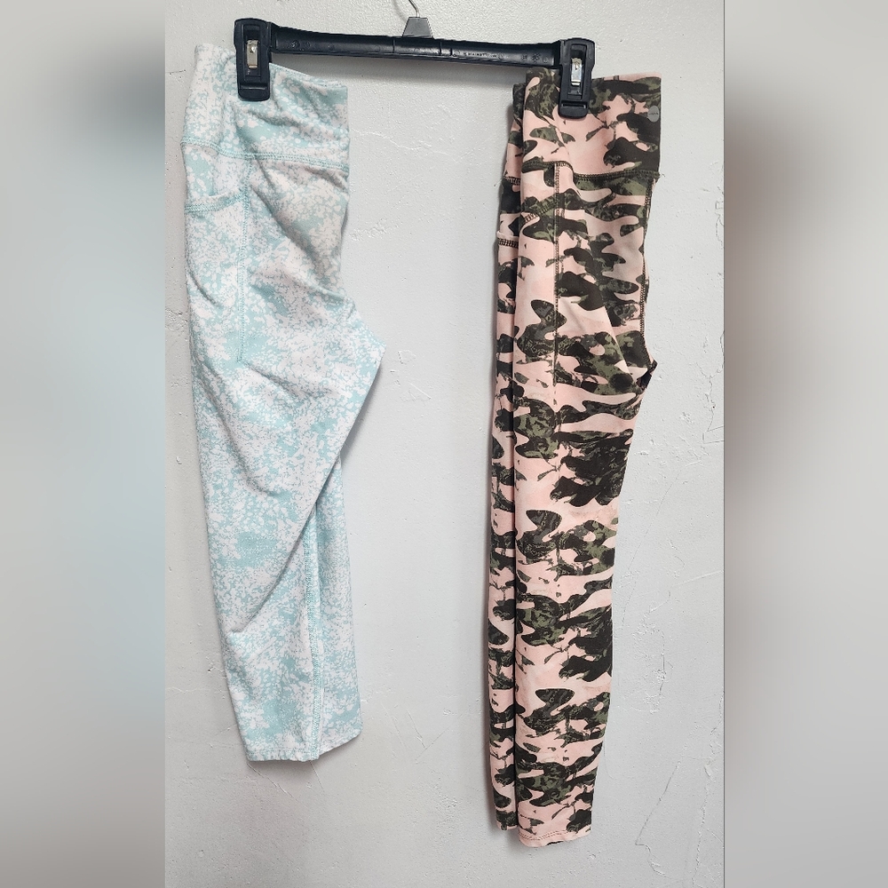 Avia Kids Leggings in Blue and Camouflage